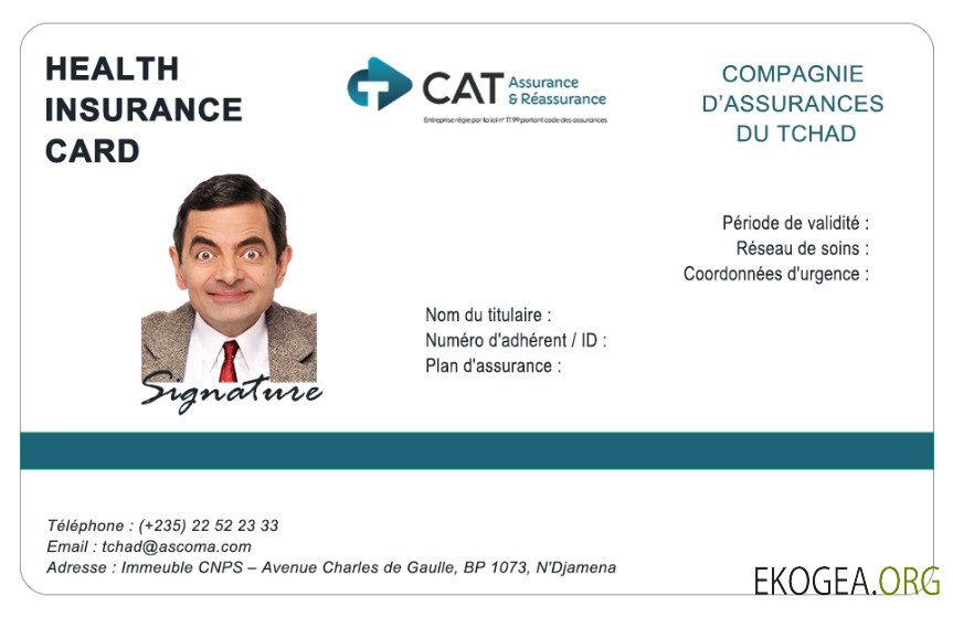Carte d'assurance maladie du Tchad